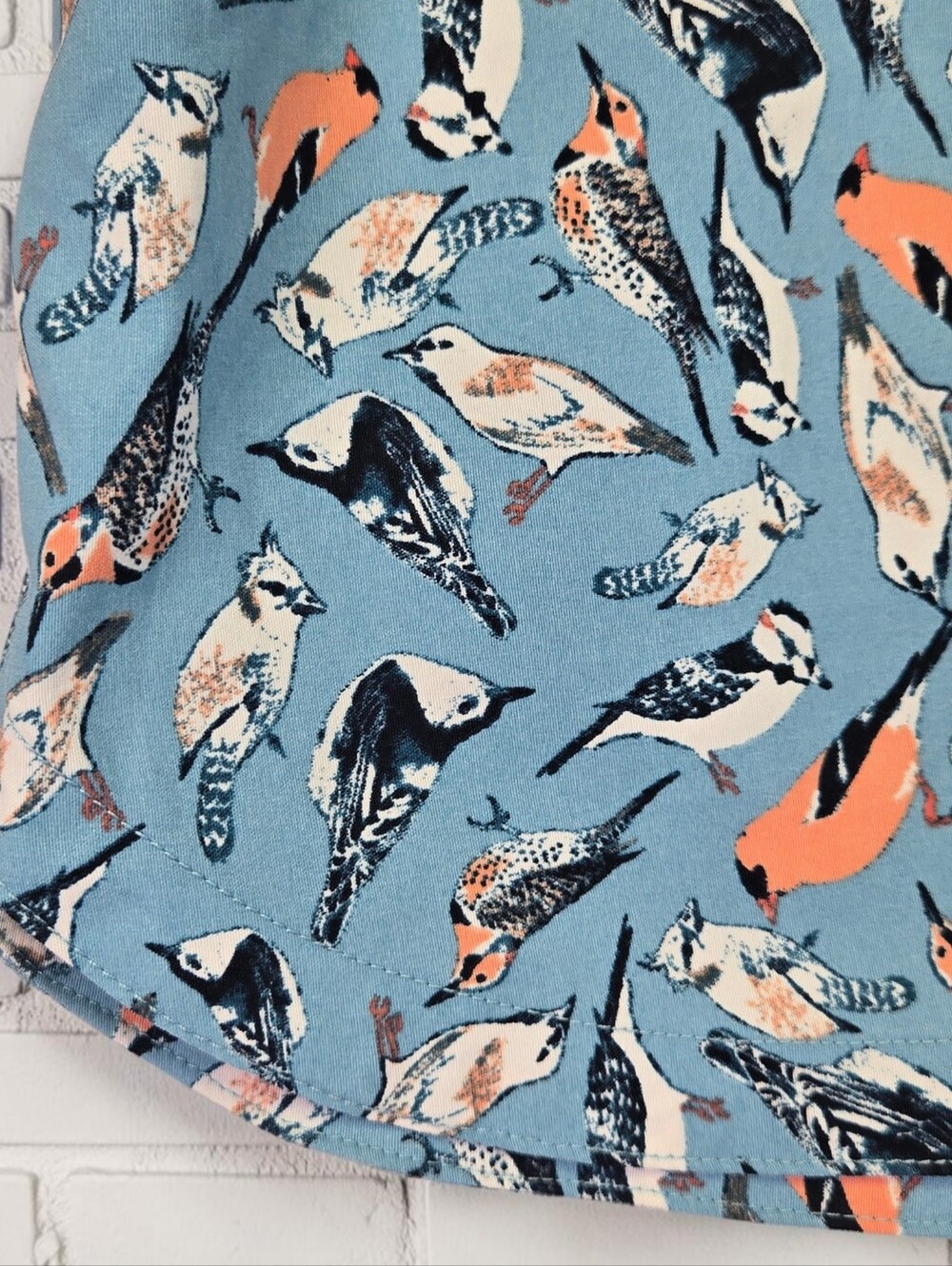 North Face Womens Class V Quick Dry Short Light Blue Bird Print Pockets Size XXL - Picture 9 of 15
